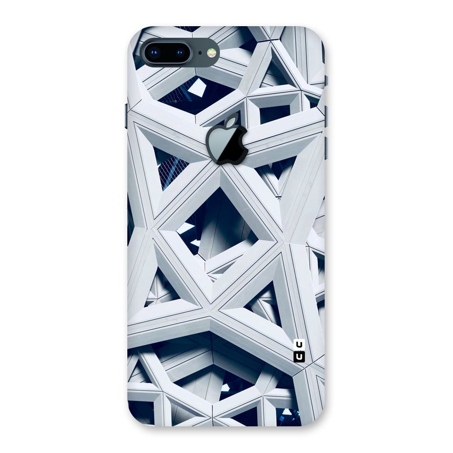 Abstract White Lines Back Case for iPhone 7 Plus Apple Cut