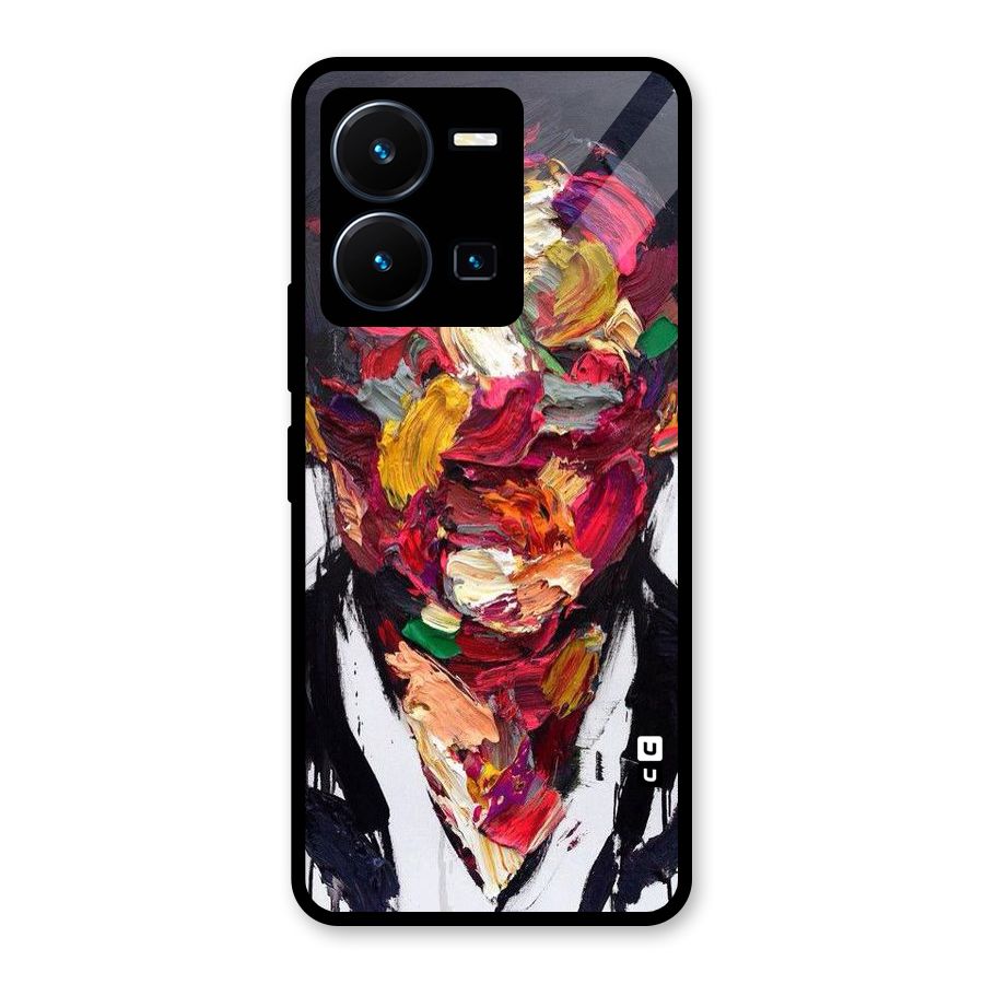 Acrylic Face Glass Back Case for Vivo Y35