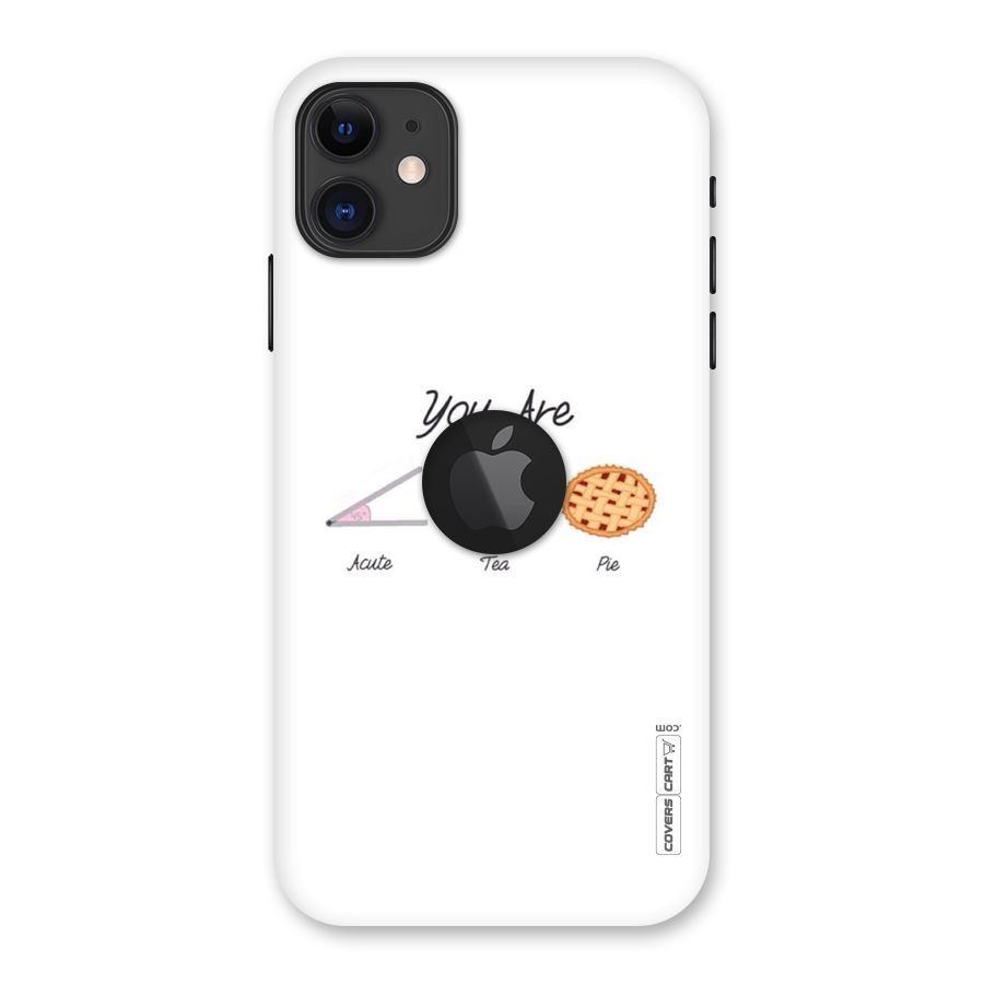Acute Tea Pie Back Case for iPhone 11 Logo Cut