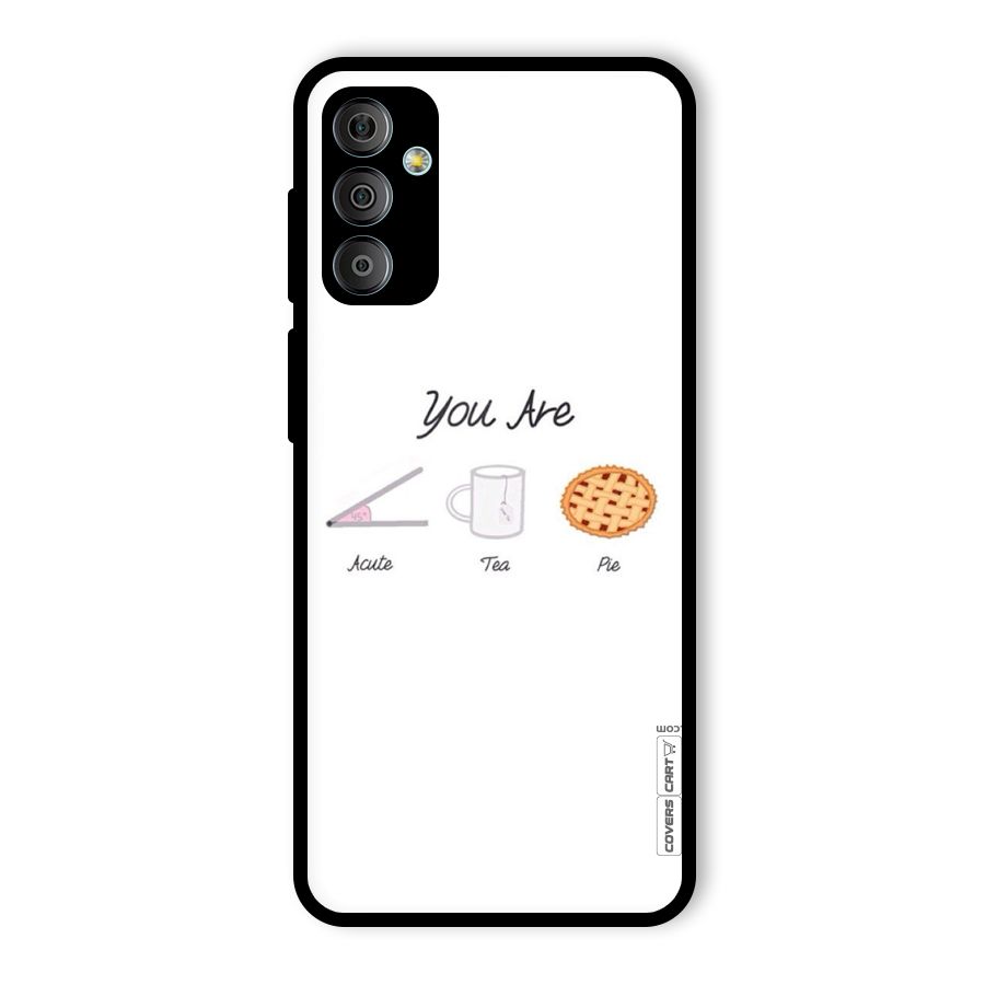 Acute Tea Pie Glass Back Case for Galaxy F23