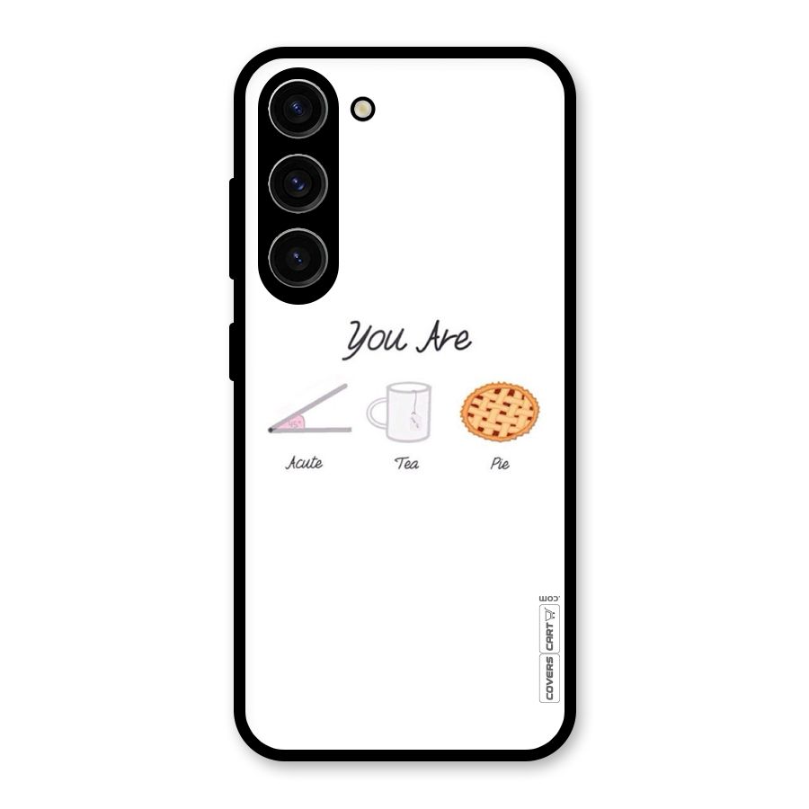 Acute Tea Pie Glass Back Case for Galaxy S23