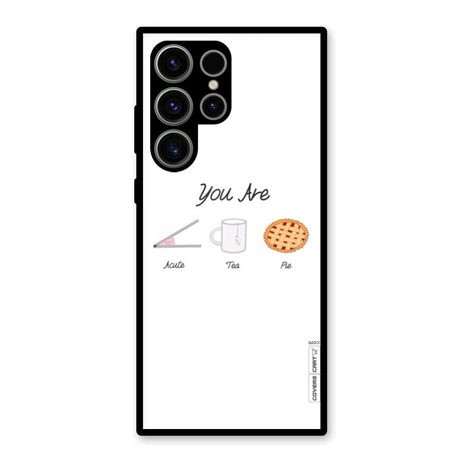 Acute Tea Pie Glass Back Case for Galaxy S23 Ultra