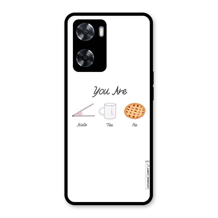 Acute Tea Pie Glass Back Case for Oppo A57 2022