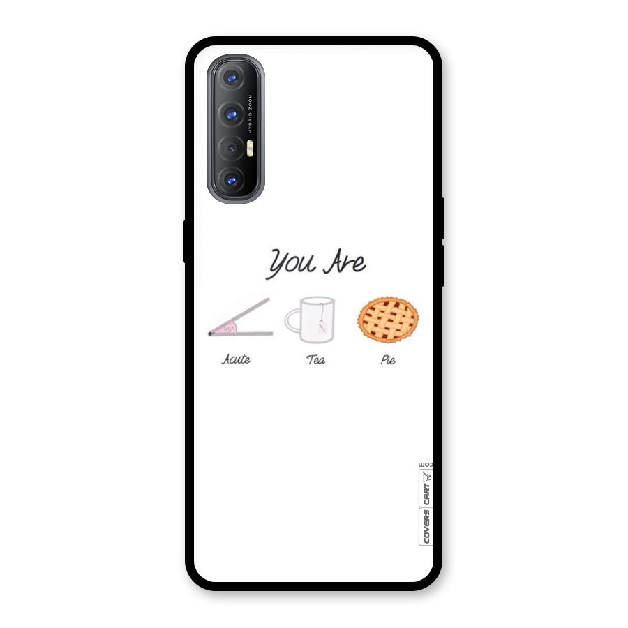 Acute Tea Pie Glass Back Case for Oppo Reno3 Pro