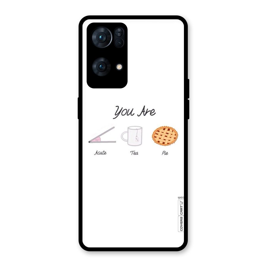 Acute Tea Pie Glass Back Case for Oppo Reno7 Pro 5G