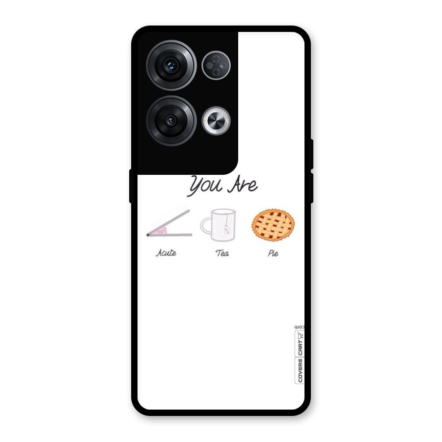 Acute Tea Pie Glass Back Case for Oppo Reno8 Pro 5G