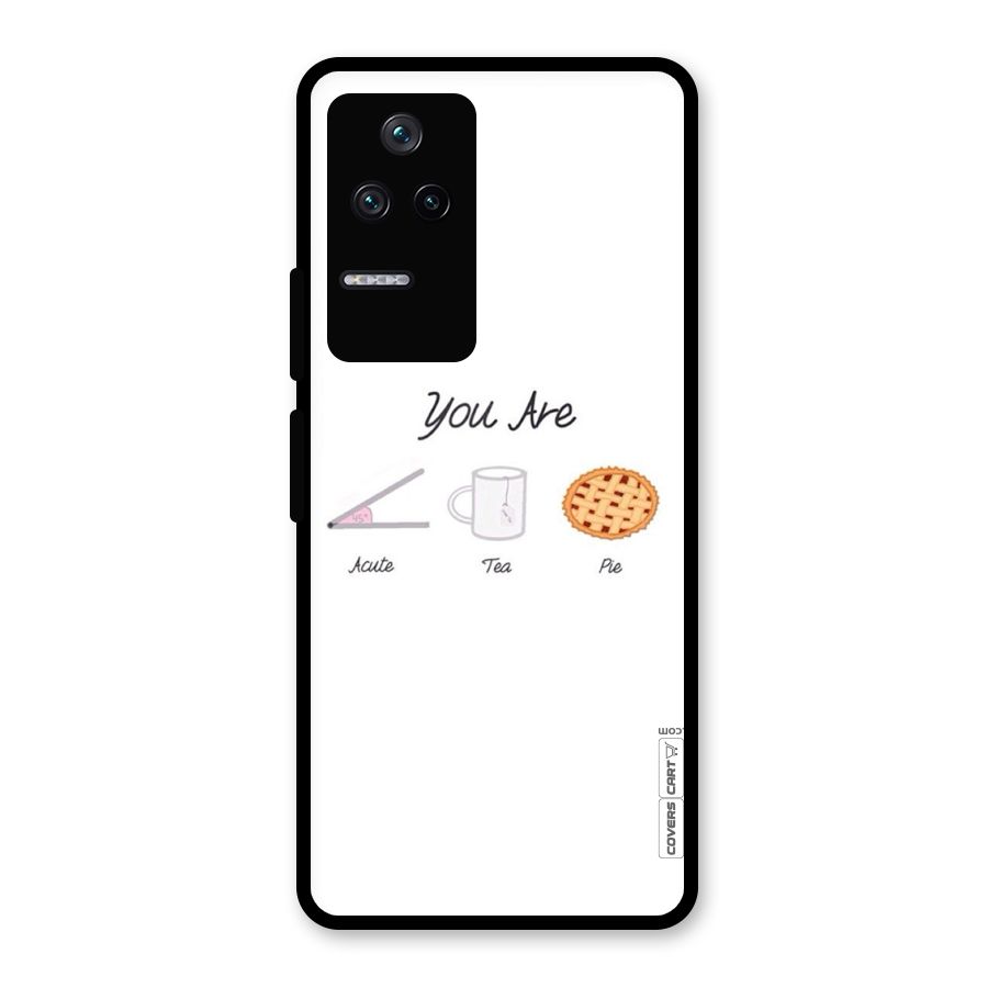 Acute Tea Pie Glass Back Case for Poco F4 5G