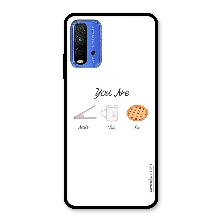 Acute Tea Pie Glass Back Case for Redmi 9 Power