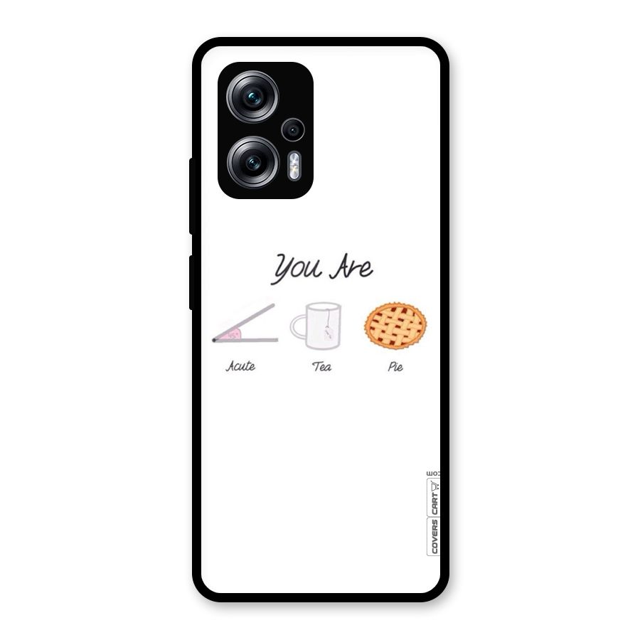 Acute Tea Pie Glass Back Case for Redmi K50i