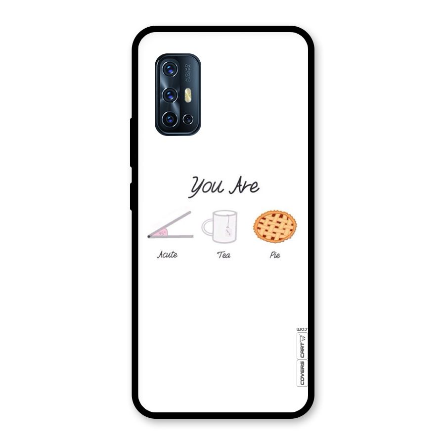 Acute Tea Pie Glass Back Case for Vivo V17