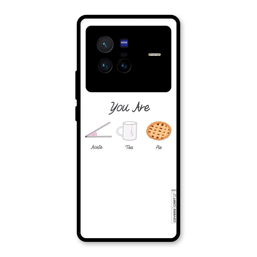 Acute Tea Pie Glass Back Case for Vivo X80
