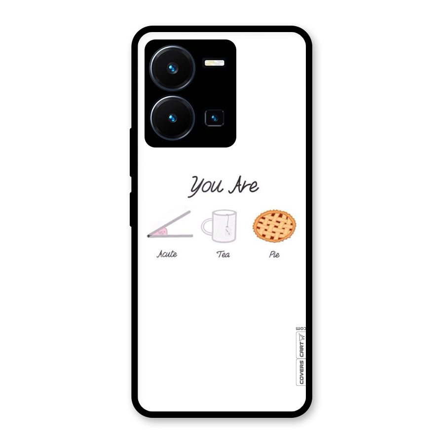Acute Tea Pie Glass Back Case for Vivo Y35