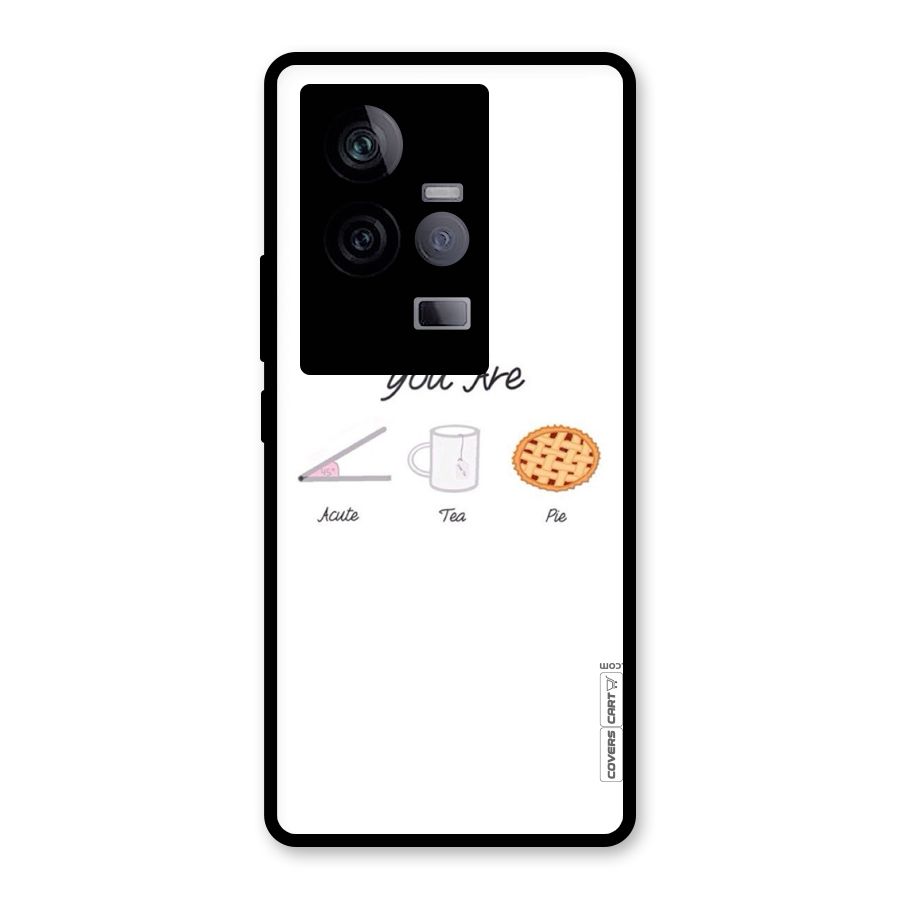 Acute Tea Pie Glass Back Case for Vivo iQOO 11 5G