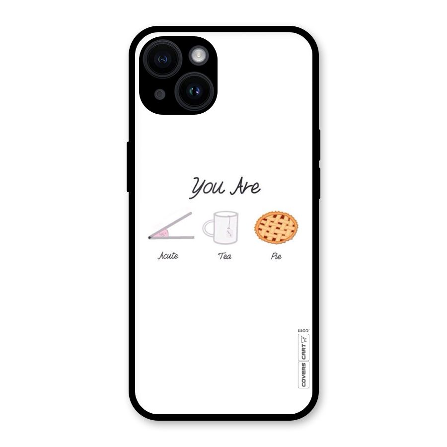 Acute Tea Pie Glass Back Case for iPhone 14