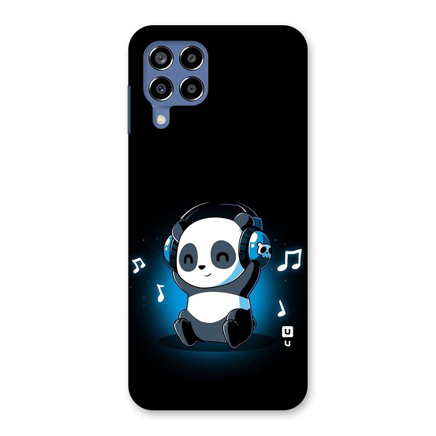 Adorable Panda Enjoying Music Back Case for Galaxy M53 5G