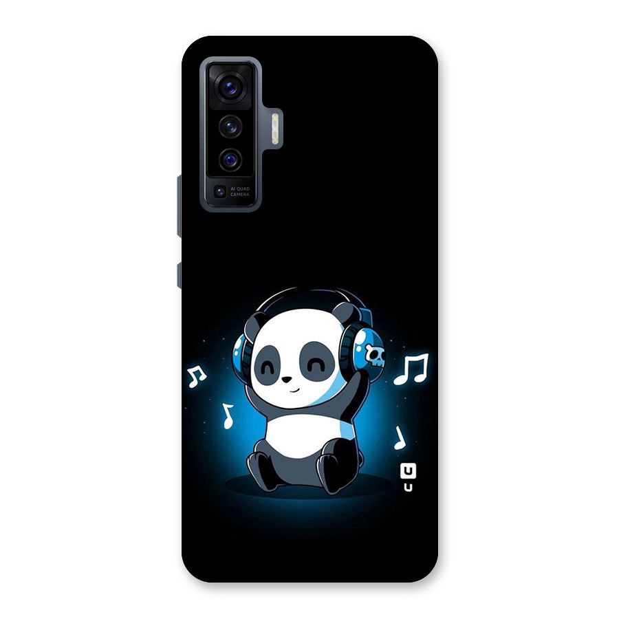 Adorable Panda Enjoying Music Back Case for Vivo X50
