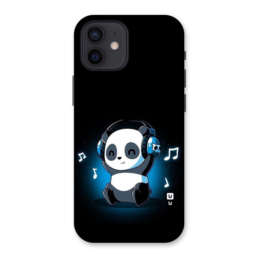 Adorable Panda Enjoying Music Back Case for iPhone 12