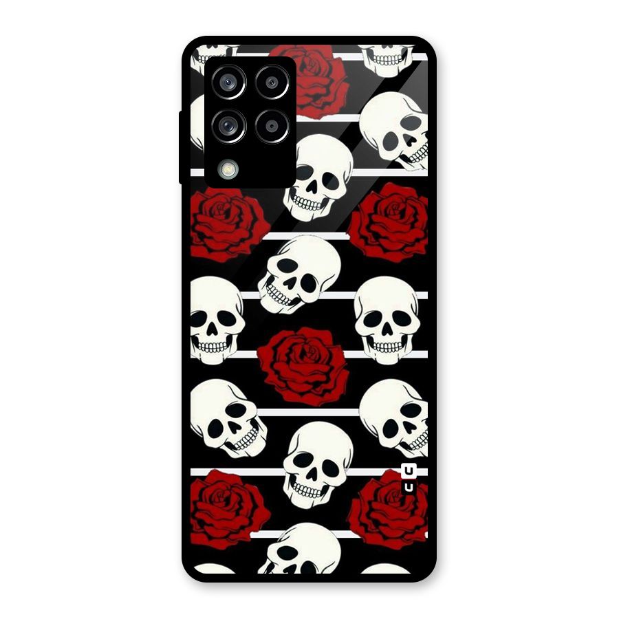 Adorable Skulls Glass Back Case for Galaxy M53 5G