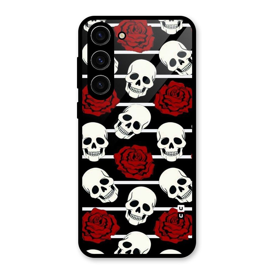 Adorable Skulls Glass Back Case for Galaxy S23 Plus
