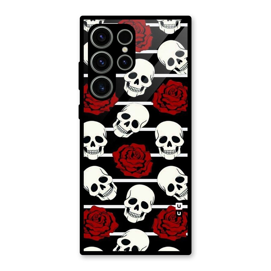 Adorable Skulls Glass Back Case for Galaxy S23 Ultra
