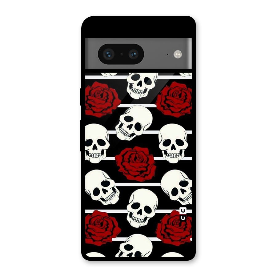 Adorable Skulls Glass Back Case for Google Pixel 7