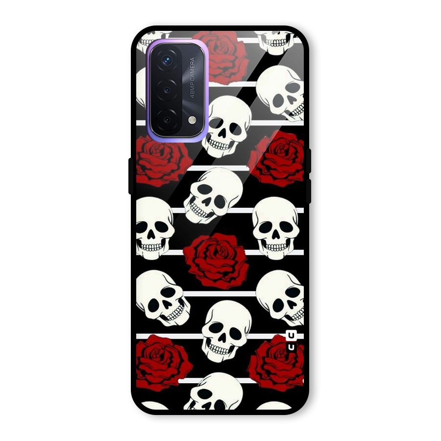 Adorable Skulls Glass Back Case for Oppo A74 5G