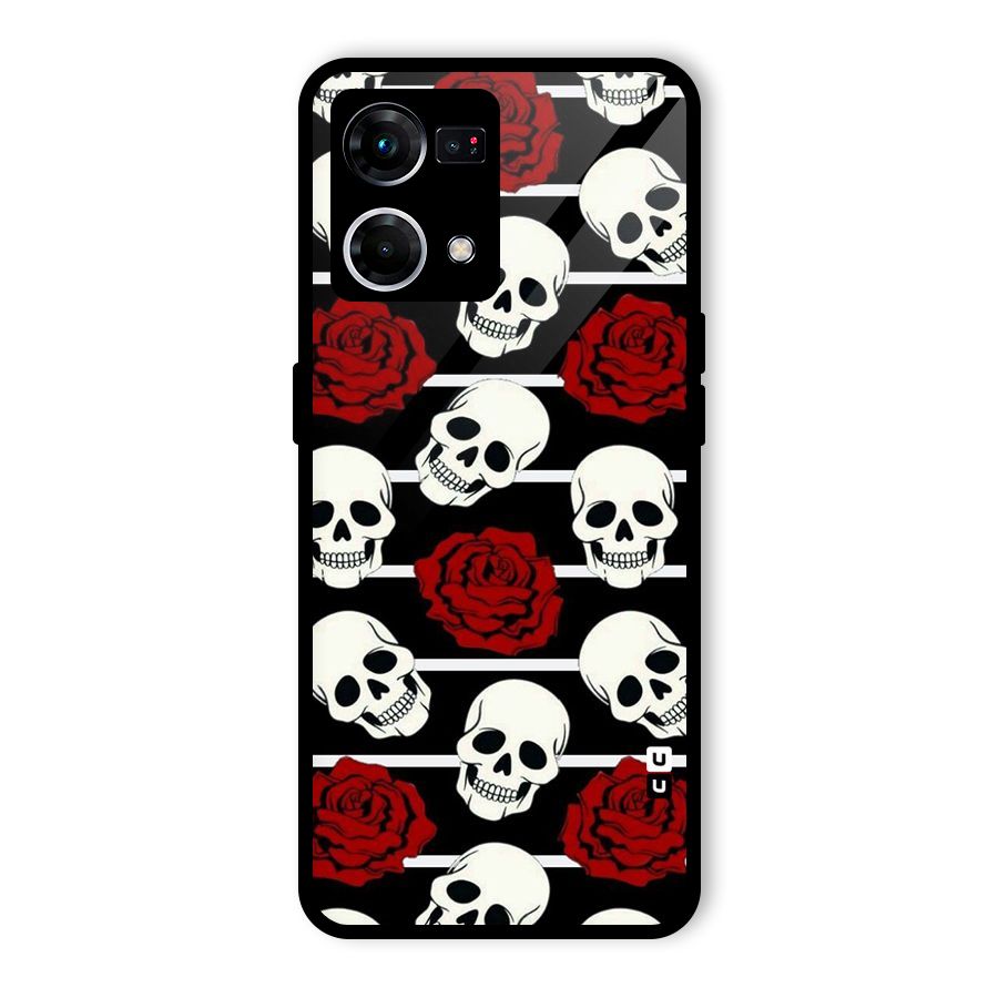 Adorable Skulls Glass Back Case for Oppo F21 Pro 5G