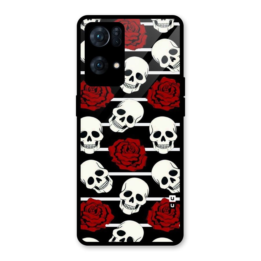 Adorable Skulls Glass Back Case for Oppo Reno7 Pro 5G