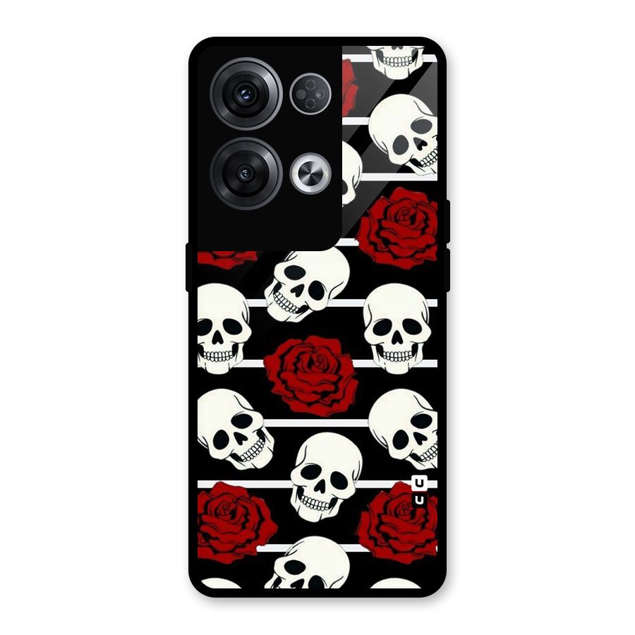 Adorable Skulls Glass Back Case for Oppo Reno8 Pro 5G