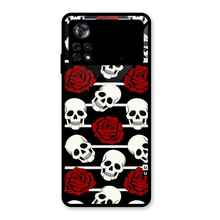 Adorable Skulls Glass Back Case for Poco X4 Pro 5G
