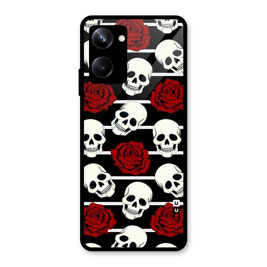 Adorable Skulls Glass Back Case for Realme 10 Pro