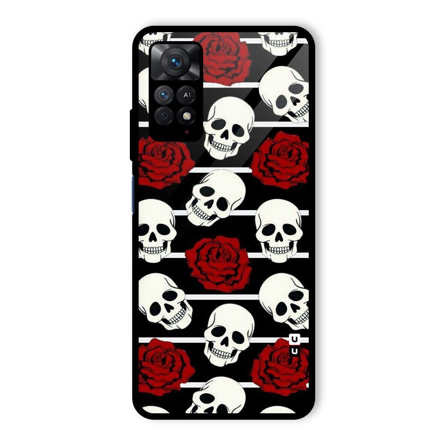 Adorable Skulls Glass Back Case for Redmi Note 11 Pro