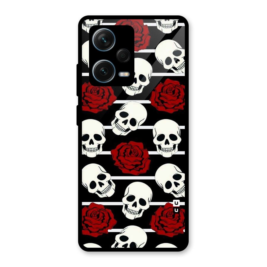 Adorable Skulls Glass Back Case for Redmi Note 12 Pro Plus 5G