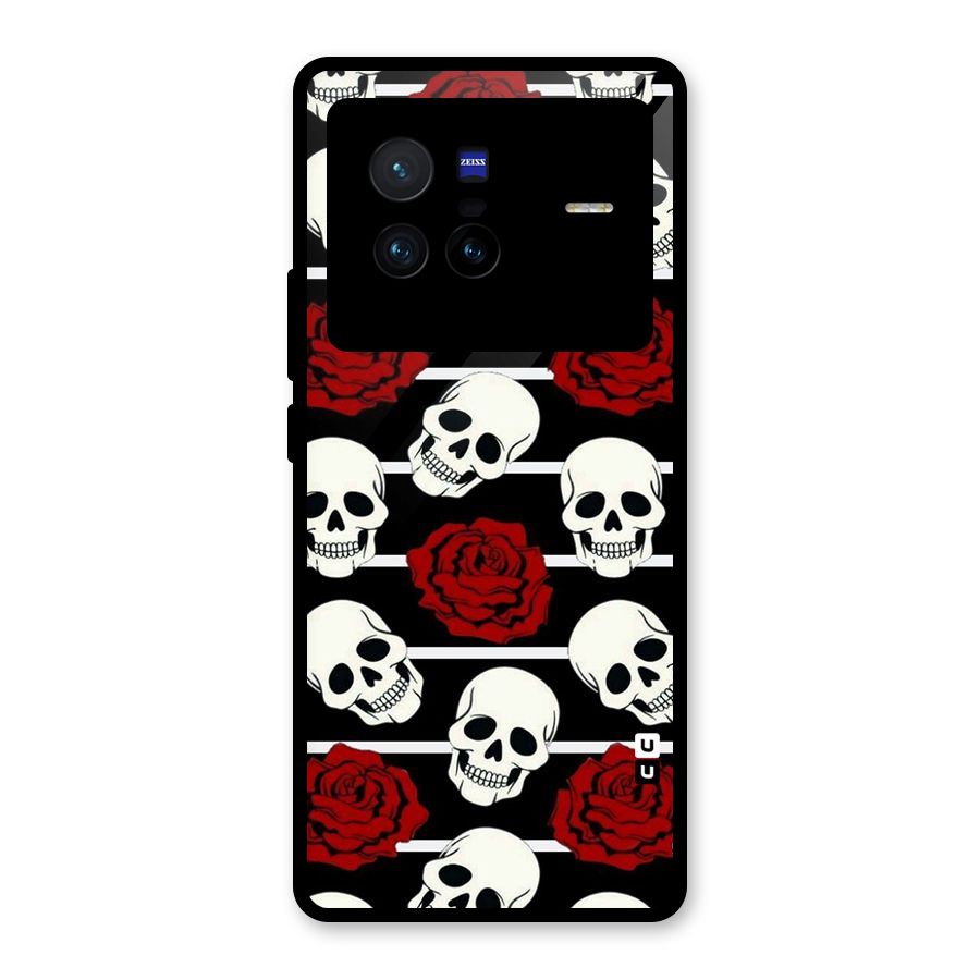 Adorable Skulls Glass Back Case for Vivo X80