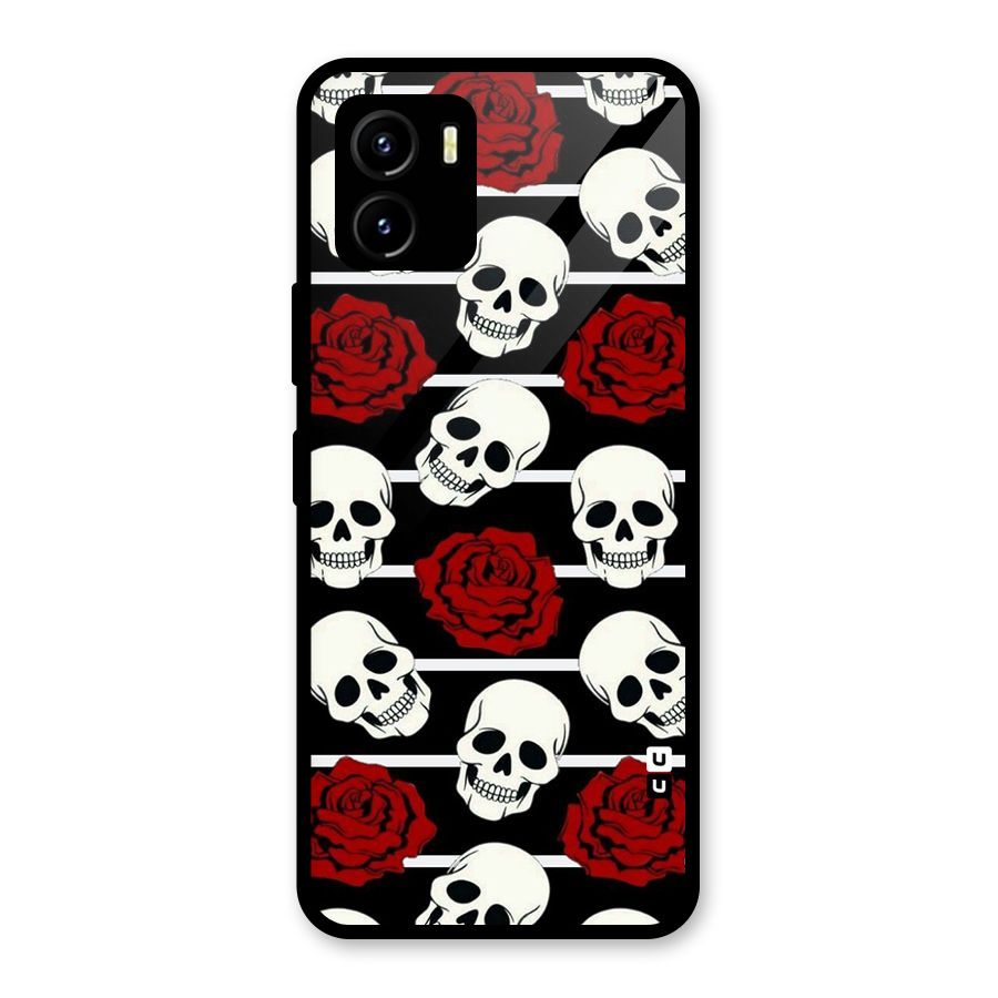 Adorable Skulls Glass Back Case for Vivo Y15s