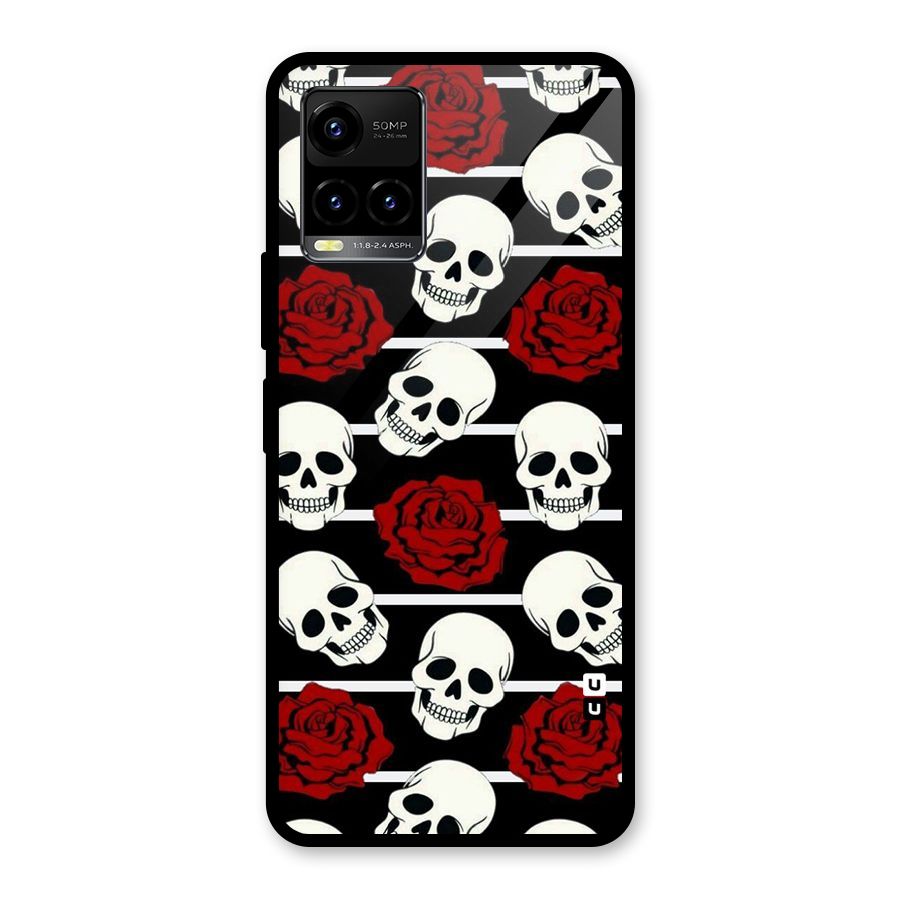 Adorable Skulls Glass Back Case for Vivo Y21T