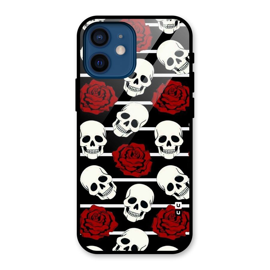 Adorable Skulls Glass Back Case for iPhone 12 Mini