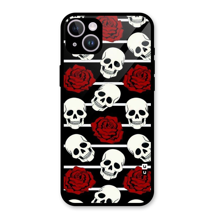 Adorable Skulls Glass Back Case for iPhone 14 Plus