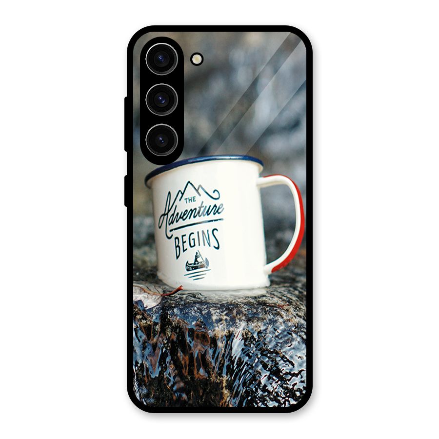Adventure Begins Glass Back Case for Galaxy S23