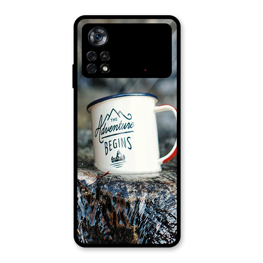 Adventure Begins Glass Back Case for Poco X4 Pro 5G