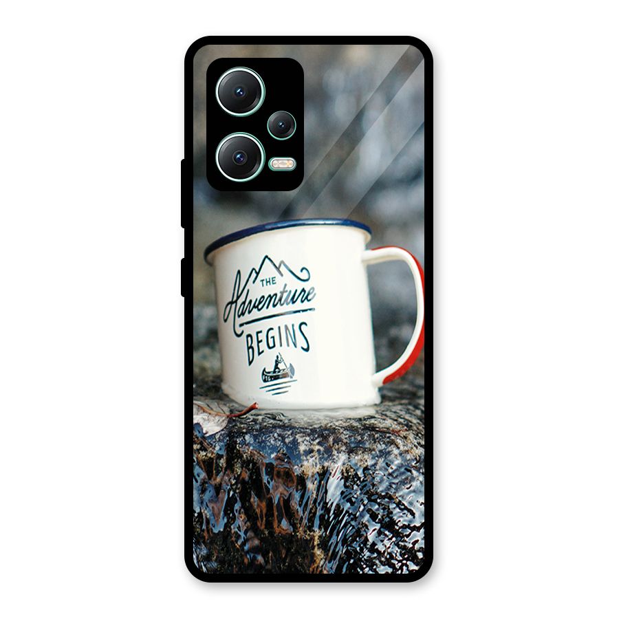 Adventure Begins Glass Back Case for Redmi Note 12 5G