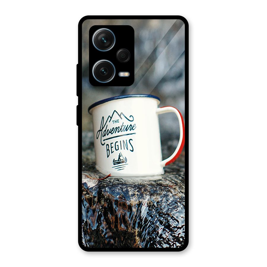 Adventure Begins Glass Back Case for Redmi Note 12 Pro Plus 5G