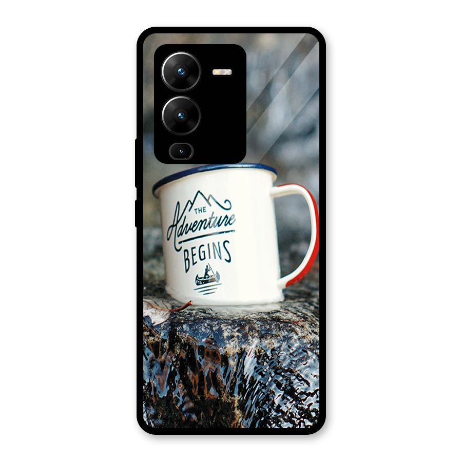 Adventure Begins Glass Back Case for Vivo V25 Pro