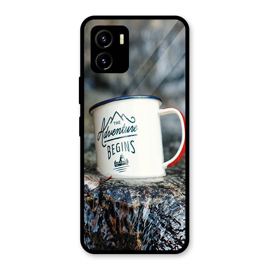 Adventure Begins Glass Back Case for Vivo Y15s