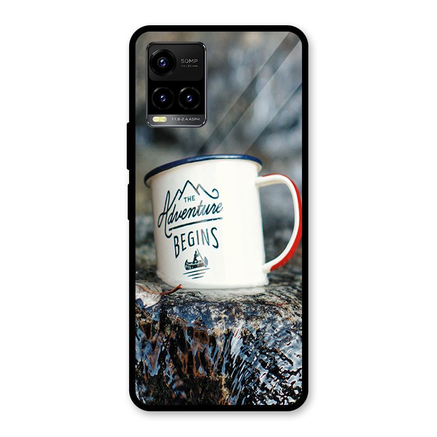 Adventure Begins Glass Back Case for Vivo Y21T