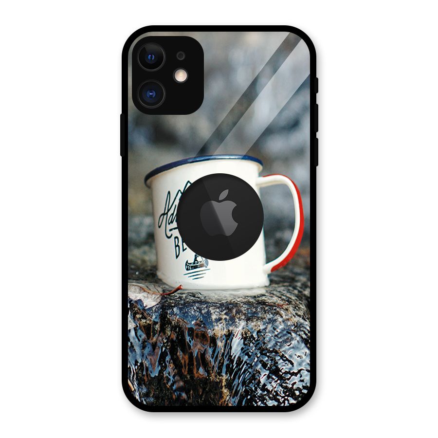 Adventure Begins Glass Back Case for iPhone 11 Logo Cut