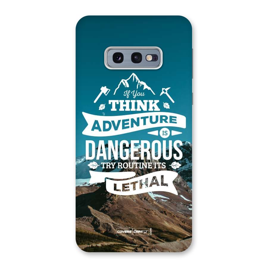Adventure Dangerous Lethal Back Case for Galaxy S10e