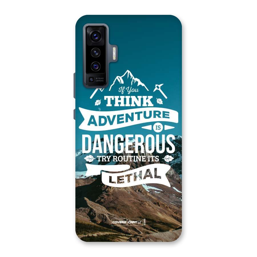 Adventure Dangerous Lethal Back Case for Vivo X50