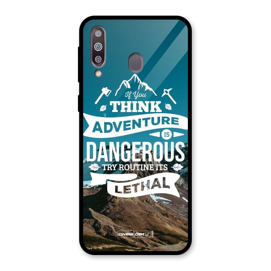 Adventure Dangerous Lethal Glass Back Case for Galaxy M30