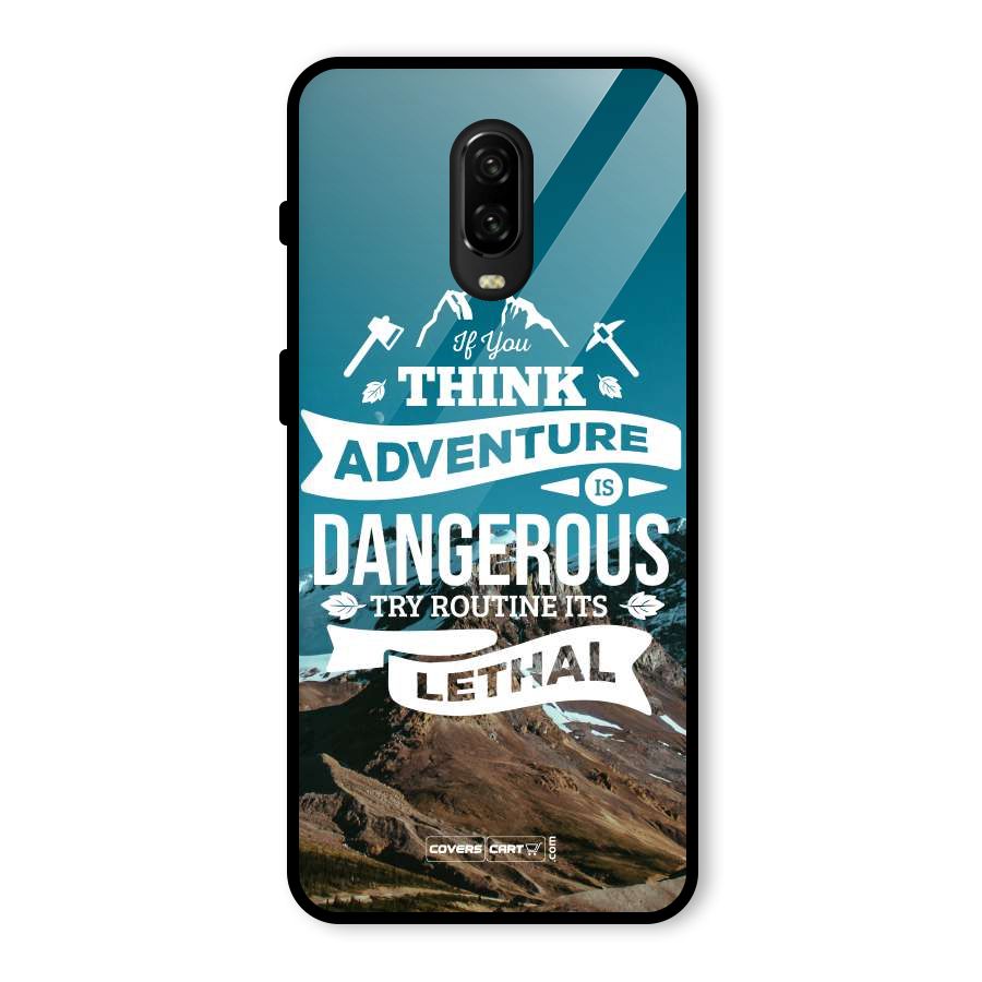Adventure Dangerous Lethal Glass Back Case for OnePlus 6T